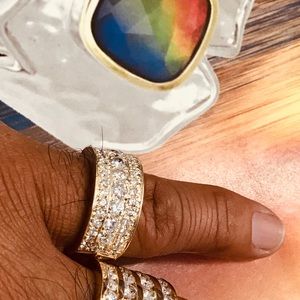 Beautiful 💑💍14kt gold eternity band 3.10 ctw